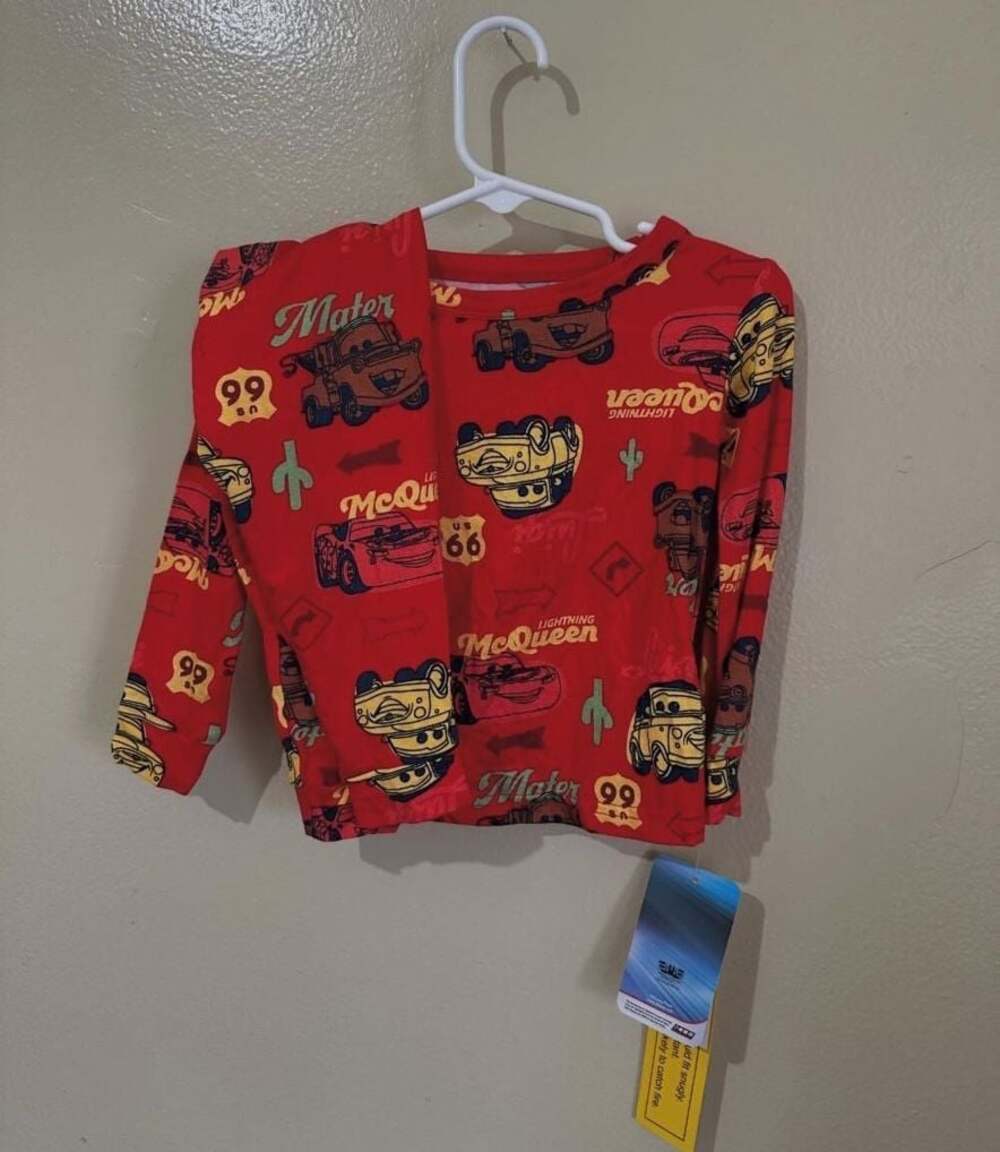 Disney Pixar Cars Lightning McQueen & Mater Toddler Pajama Set, Size 2T